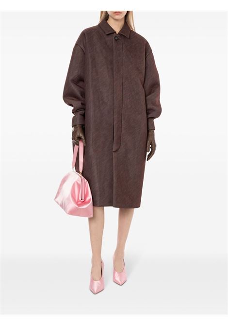 Brown maxi mélange-effect long coat Philosophy Di Lorenzo Serafini - women PHILOSOPHY DI LORENZO SERAFINI | 061371372108